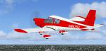 FSX Zlin 43  red and white N86753 Textures